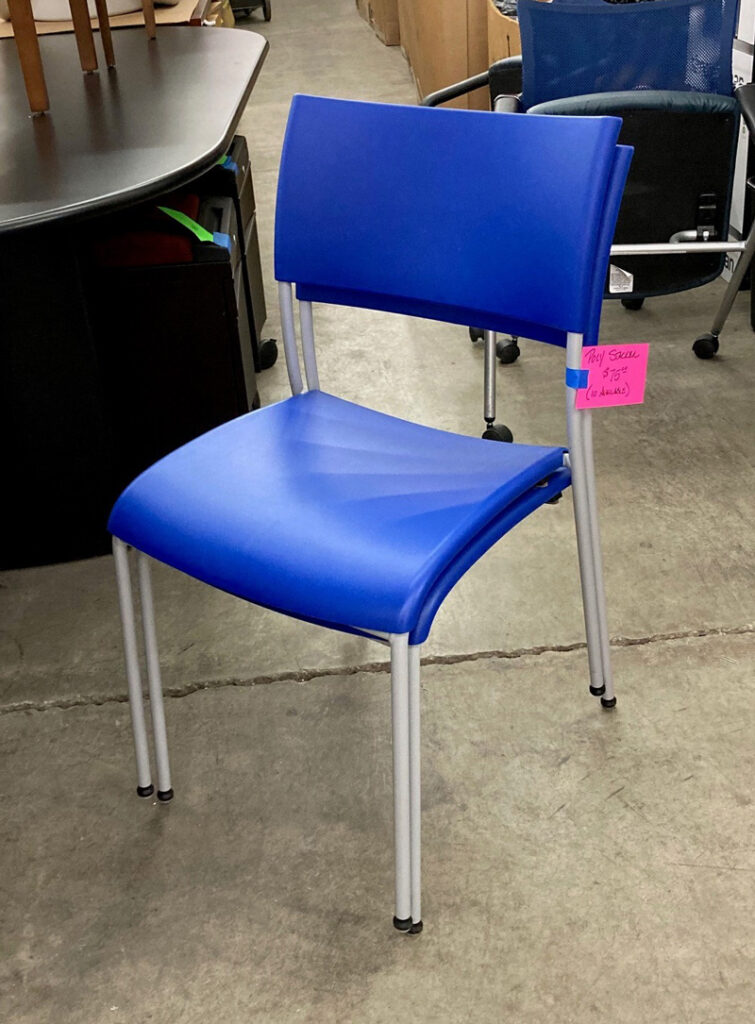 Blue 4 Leg Stackers chairs