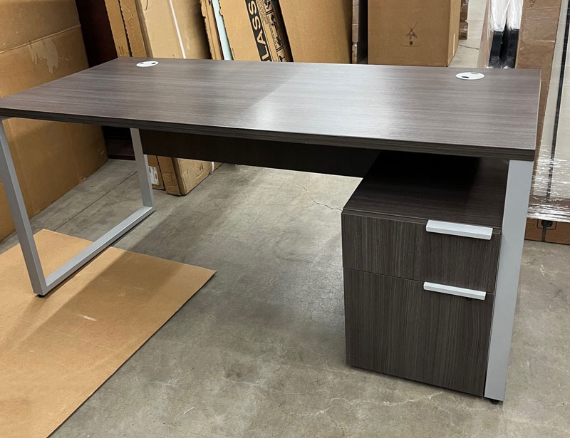 Hon 66X30 Desk w Mobile ped-2