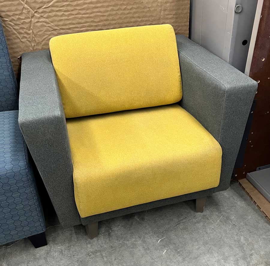 Hon Grove Club Chair Yellow/Grey<br />
