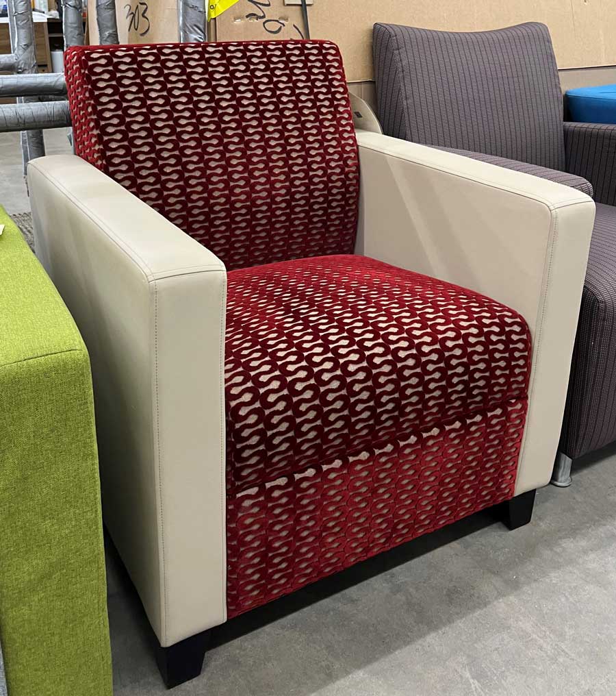 Ideon Lounge Red/Cream